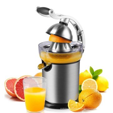 130W Elektrischer Zitruspresse Orange Zitrone Limette Grapefruit Entsafter Edelstahl Körperfilter Presskegel Orangenextraktor